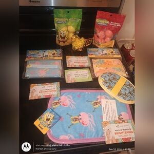 SpongeBob SquarePants Bath & Body Set - Blue, Yellow, Pink